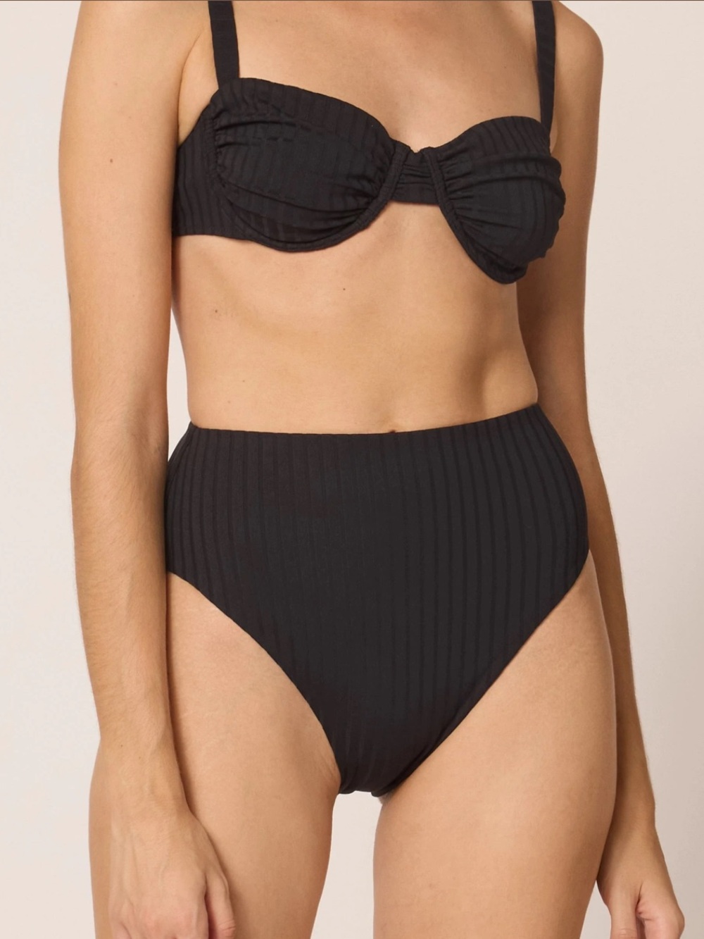 Cleobella Black Ribbed Kimber Bottom